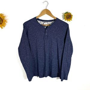 Denim And Flower Blue White Stripe Long Sleeve Men’s Medium